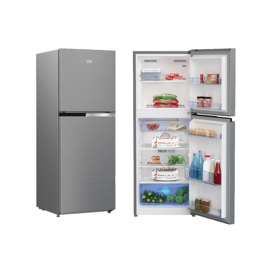 Beko 2 Door Top Mount ProSmart Inverter Refrigerator RDNT231I50VZS/RDNT271I50VZS | EverFresh+ | Active Fresh Blue Light | NeoFrost Dual Cooling | ProSmart Inverter Compressor | Refrigerator with 2 Years General Warranty & 12 Years Motor Warranty