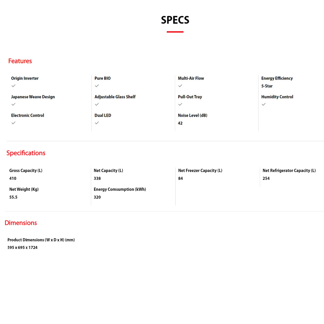 TOSHIBA 410L 2 Doors Inverter Pure BIO Refrigerator GR-RT466WE-PMY(58) | Electronic Control | Multi- Air Flow | Origin Inverter | Refrigerator with 1 Year Warranty