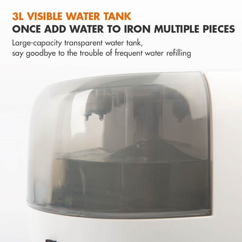 Gaabor 2000W Garment Steamer GS2000M-WH04A | Multi-Speed Steam Adjustment | Easy switching | Oversized water tank | 1  Year General Warranty