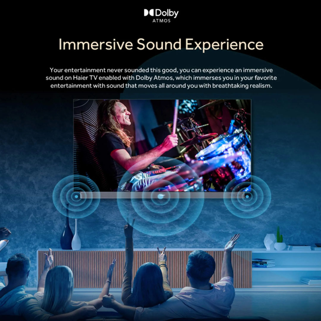 HAIER 55" OLED 4K HDR Smart LED TV H55C900UX | OLED Google Drive Series | Dolby Vision |  Sound System | 120 Hz | Smart LED TV with 3 Year Warranty