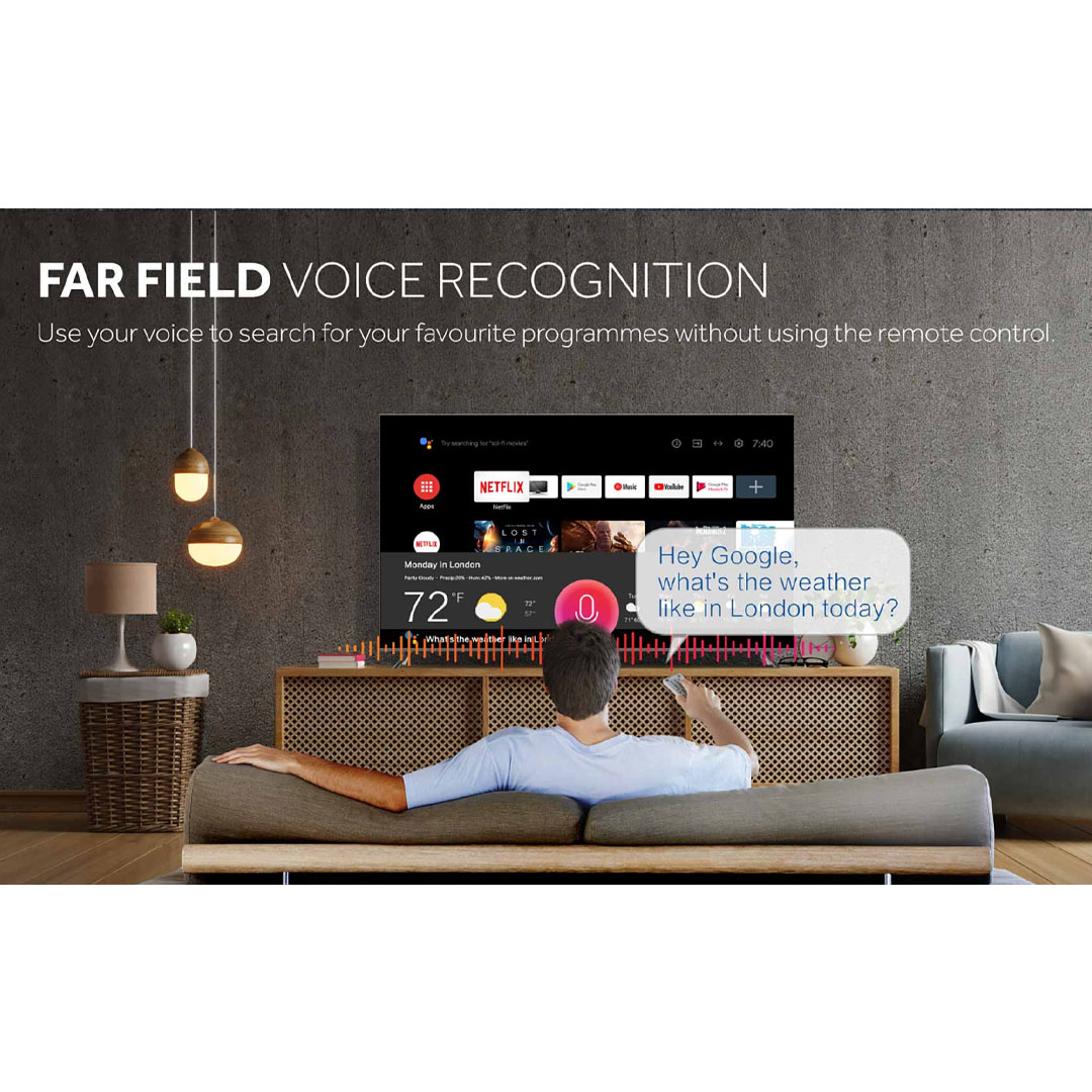 HAIER 50"/85" 4K UHD Android HQLED TV H50S5UG PRO/H85S5UG PRO | MEMC | HQLED | Far Field Voice Recognition | Android 11 | Chromecast | Google Assistant | HDMI | USB | Android TV with 3 Year Warranty
