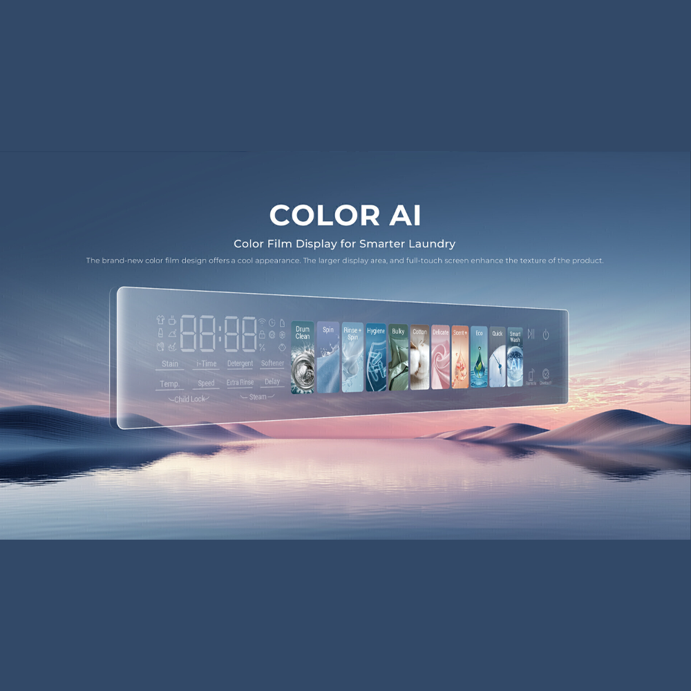 HAIER 14KG Color AI Inverter Front Load Washing Machine HW140-BP14367S8U1 | Wifi Control | Smart Wash |  5 Star Energy Saving Rating