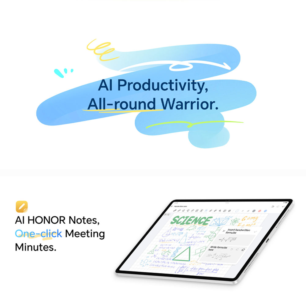 HONOR Pad V9 12GB+12GB+256GB | 11.5 inches | 13MP Camera | Mediatek Dimensity 8350 (4 nm) | Li-Po 10100mAh