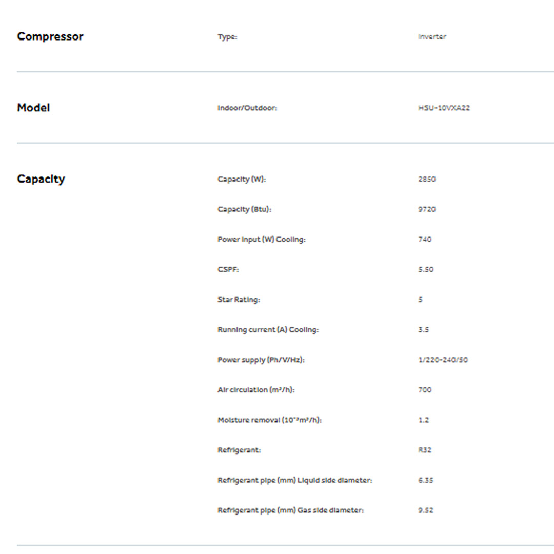 HAIER 1HP / 1.5HP R32 UV Cool Inverter Wall Mount Air Conditioner HSU-10VXA22 / HSU-10VXA22 | UVC Sterilization | WiFi Control | Smart Clean | Air Conditioner with 3 Year Warranty
