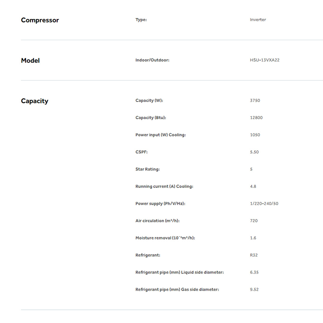 HAIER 1.5HP R32 UV Cool Inverter Wall Mount Air Conditioner HSU-13VXA22 |  PID Inverter | Smart Clean | WIFI Control | UVC Sterilization | Air Conditioner with 3 Years Warranty