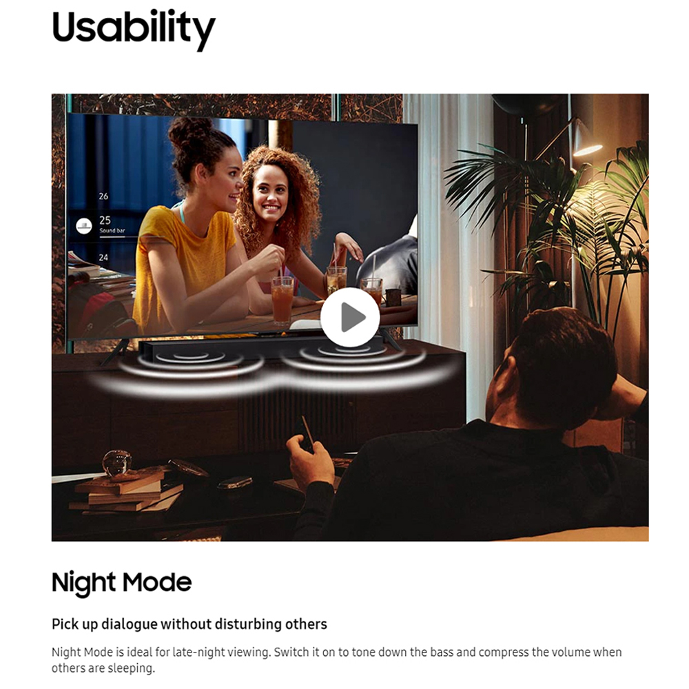 SAMSUNG 25W 2.1ch B-Series Soundbar with Subwoofer  HW-C450/XM | Subwoofer Included | Bass Boost | Adaptive Sound Lite | 1  Year General Warranty