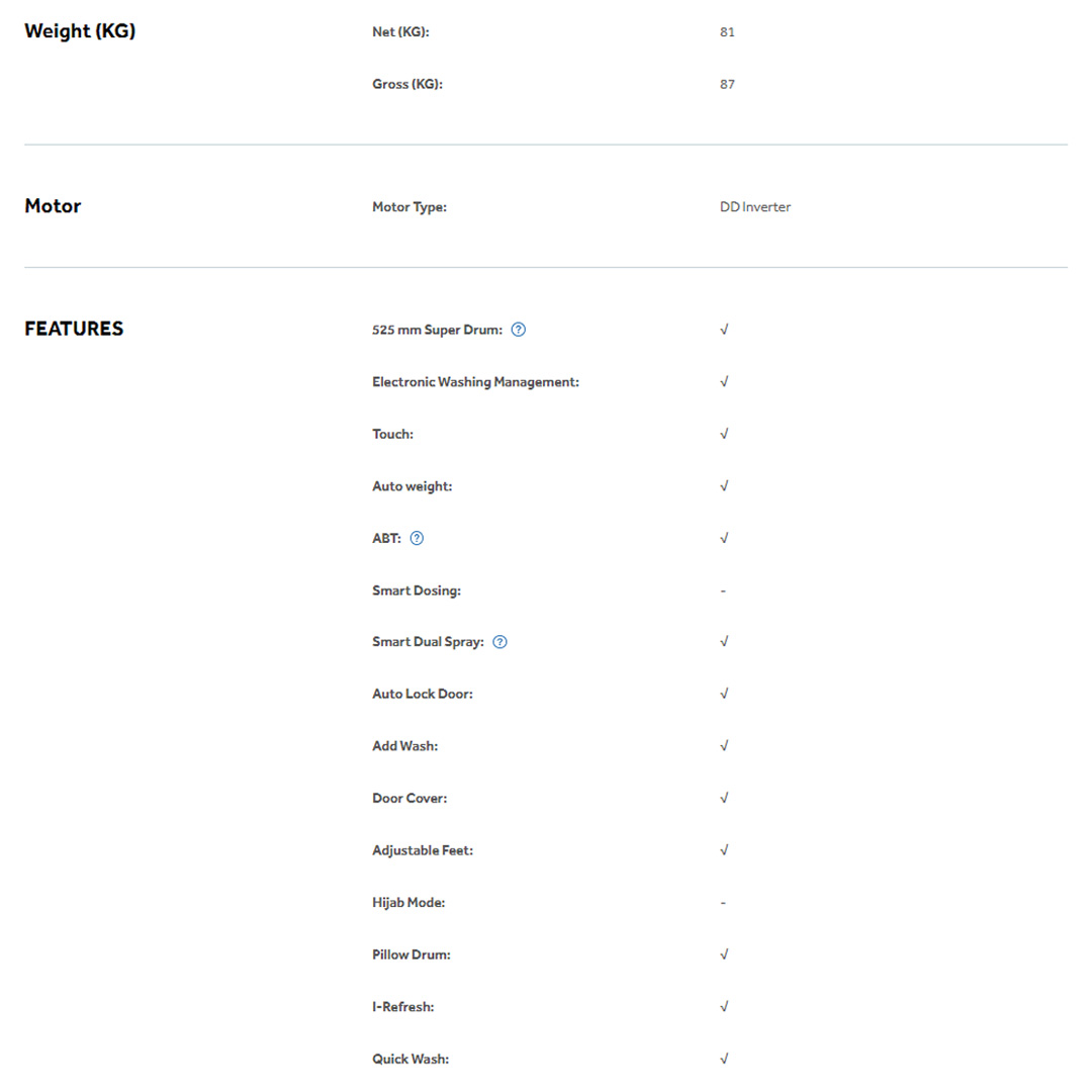 HAIER 10KG/6KG | 12KG/8KG Front Load DD Inverter Washer Dryer HWD100-B14979/HWD120-B14979 | Auto Lock Door | Add Wash | Door Cover | Quick Wash | I-Refresh | Touch | Smart Dual Spray | Washer Dryer with 1 Year Warranty