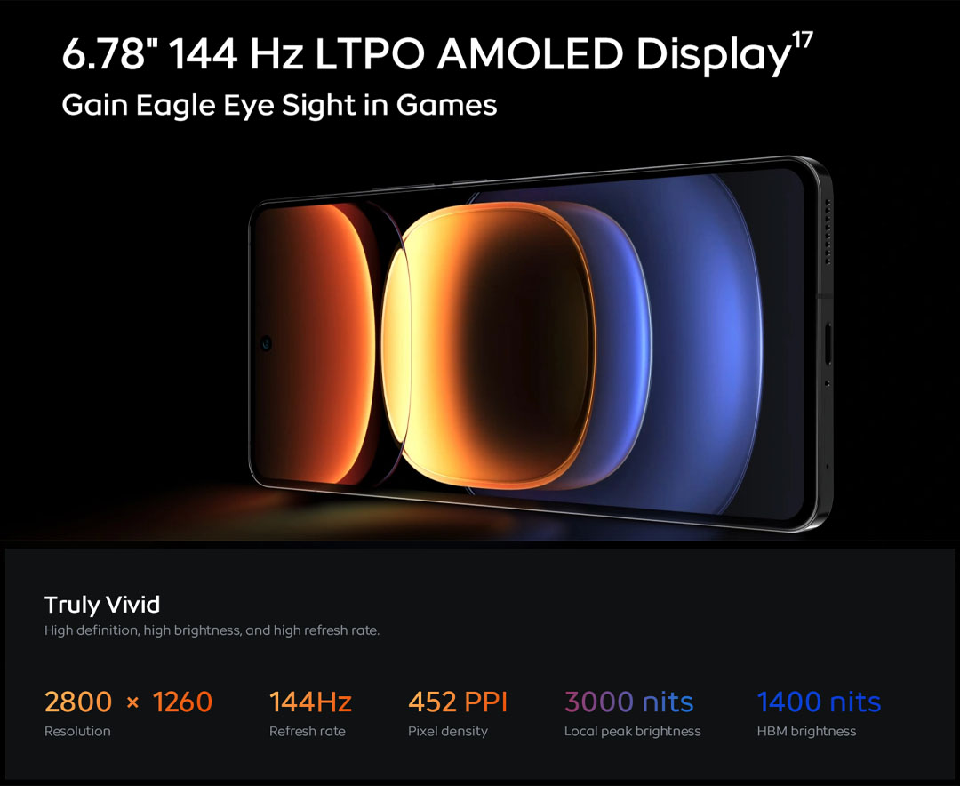 IQOO 12 16GB+512GB | 120W |  6.7 inches with LTPO AMOLED | Android 14 | Fun Touch 14 | Snapdragon 8 Gen 3 (4 nm) | Smartphone with 2 Years Warranty