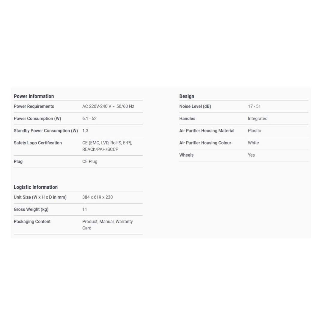 SHARP 38m² AIoT Plasmacluster Technology Humidifying Air Purifier KIN50LW | Ion Technology | Humidification | Intelligent Mode | Auto Mode | Air Purifier with 1 Year Warranty