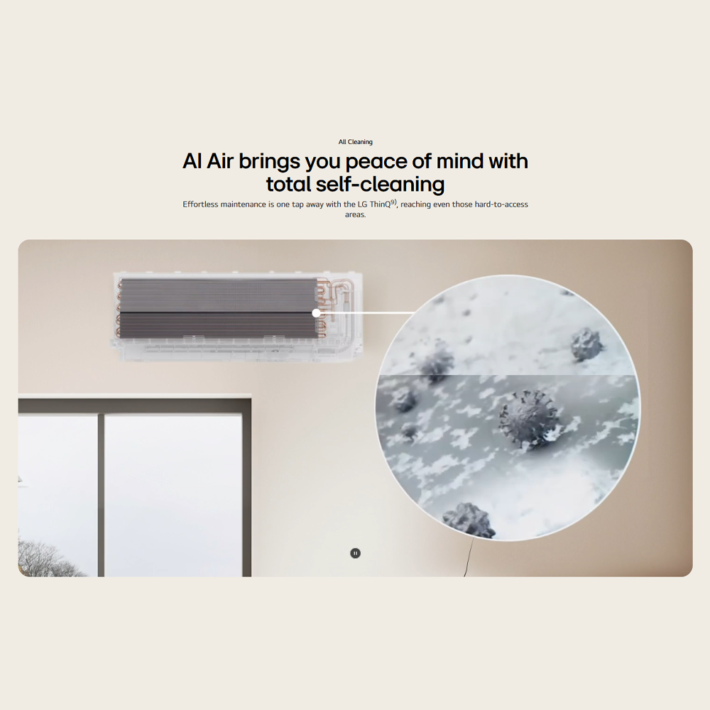 LG 1HP/1.5HP/2HP DUALCOOL AI with Soft Air Mode Wall Mounted Air Conditioner |5 Star Energy Saving Rating | All Cleaning mode