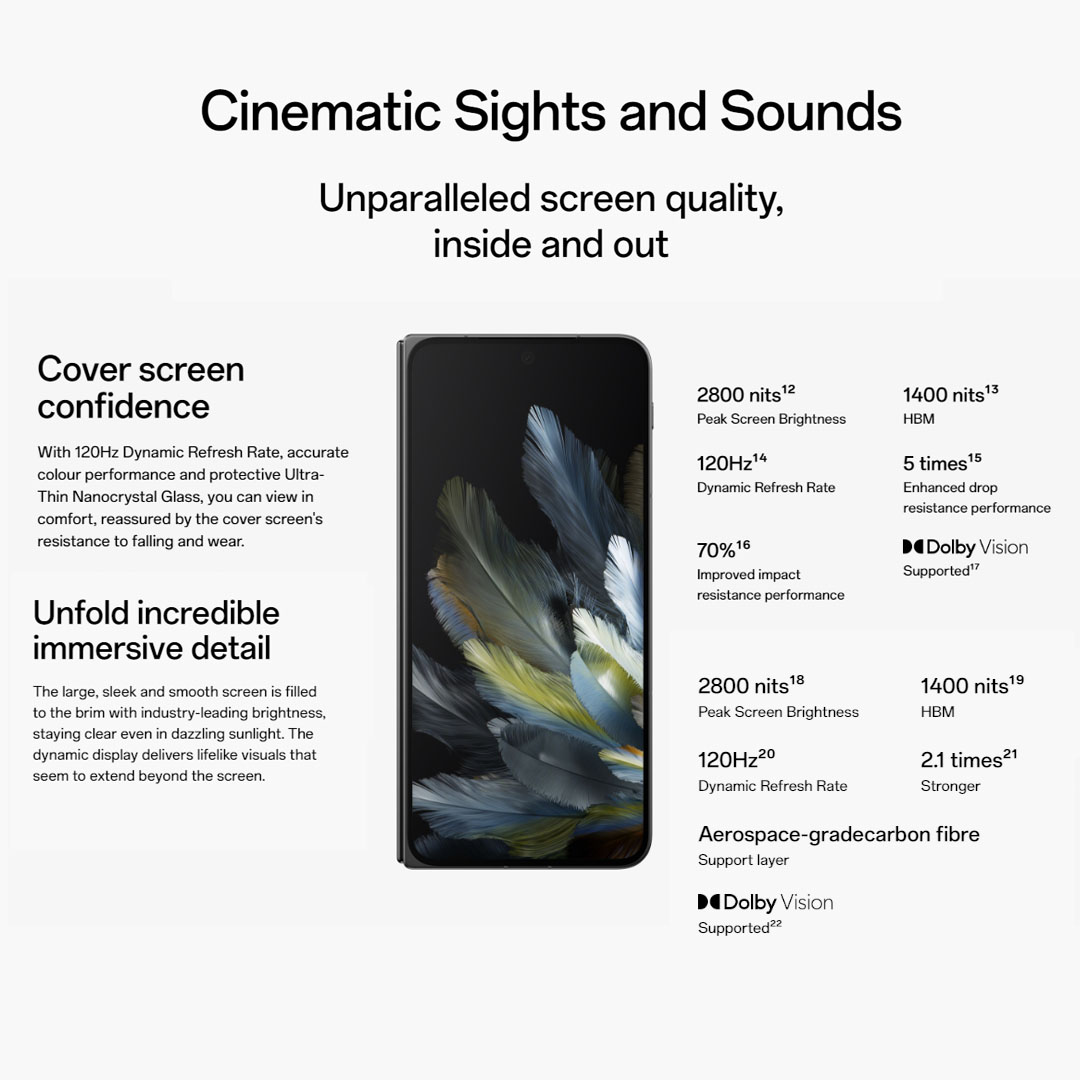 (Pre-Order till 27.10.2023) OPPO Find N3 16GB+512GB | 7.82" LTP03 OLED | 64MP Main Camera | 4805mAh Battery | NFC | Smartphone with 1 Year Warranty