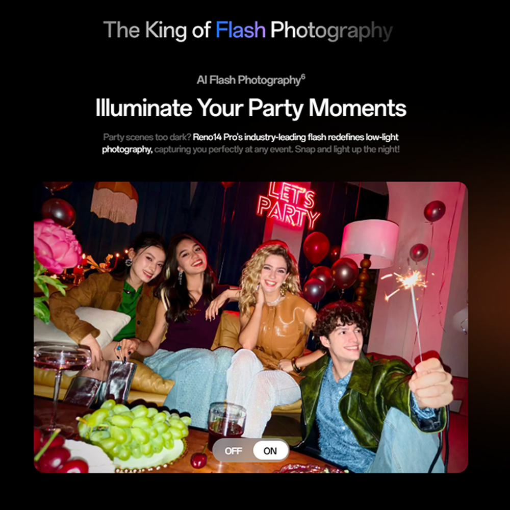 OPPO Reno14 Pro 5G | Al-Enhanced 4K HDR Video | 6200mAh Large Battery 80W SUPERVOOCTM | 50MP 3.5xTelephoto | 50MP Ultra-Wide Camera