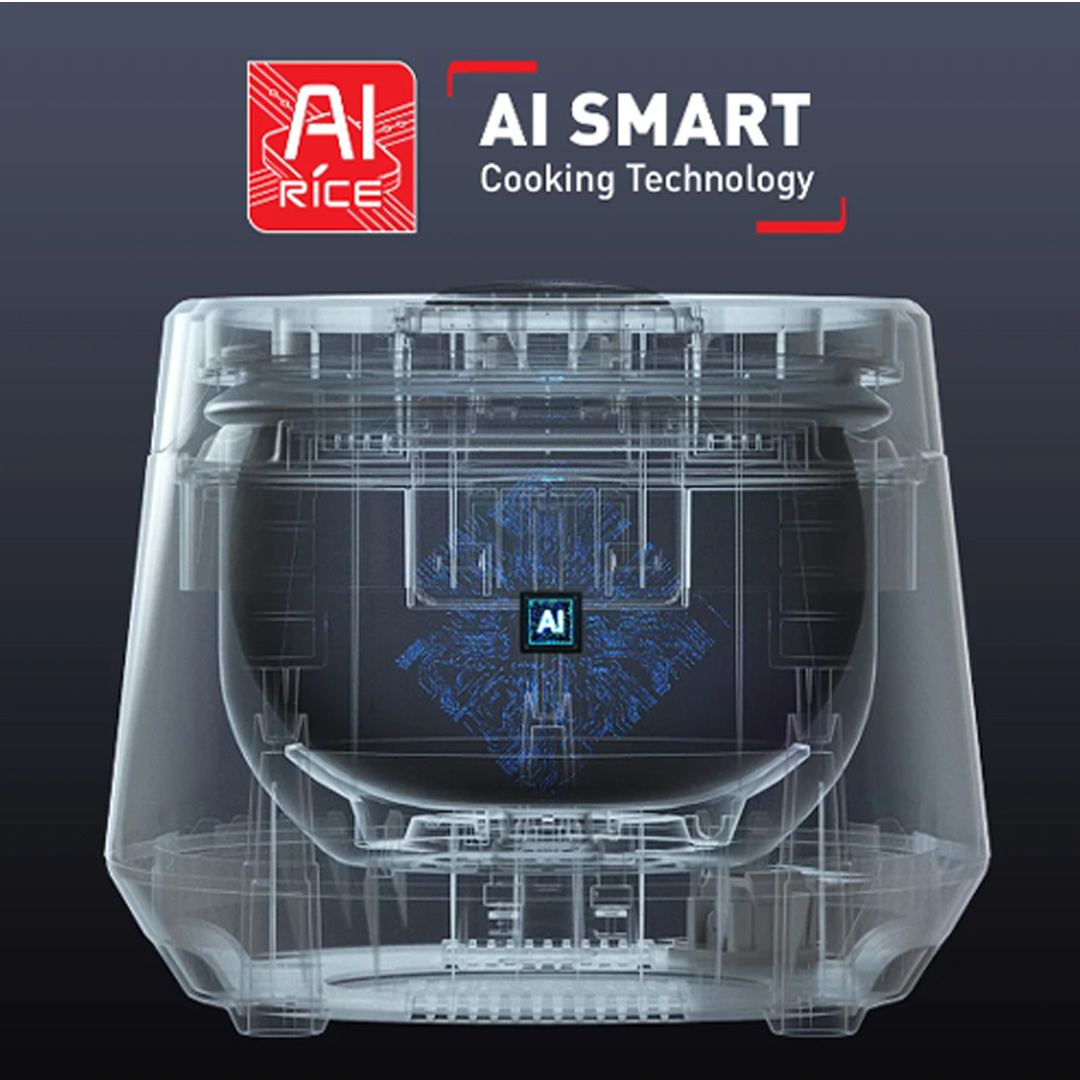 Tefal 1L Easy Rice Compact Fuzzy Logic Rice Cooker RK7301| AI Smart Cooking Technology | Optimal Heat Circulation | 8 Convenient Pre-set Programs | Cooker with 2 Year Warranty