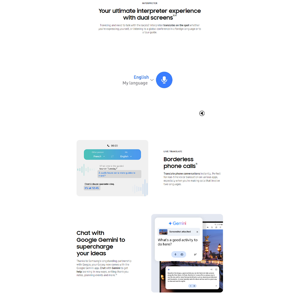 SAMSUNG Galaxy Z Fold6 | Qualcomm SM8550-AC Snapdragon 8 Gen 3 (4 nm) | Nano-SIM and eSIM | 5G