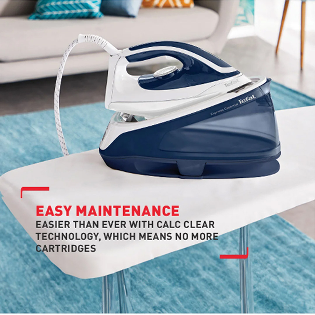 Tefal 2200W Express Easy Steam Generator Iron SV6116 | 1.4L Water Tank Capacity | Anti-Drip | Auto-Off | Eco Mode | Steam Iron with 2 Year Warranty