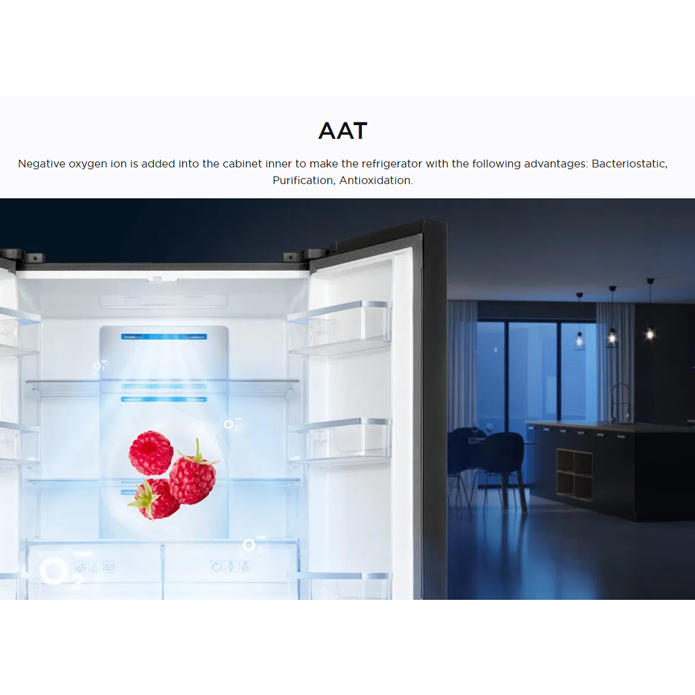 TCL 505L Twin Eco Inverter Multi Doors Refrigerator TR-C505AGWP | Total no frost | External LED display | LED light