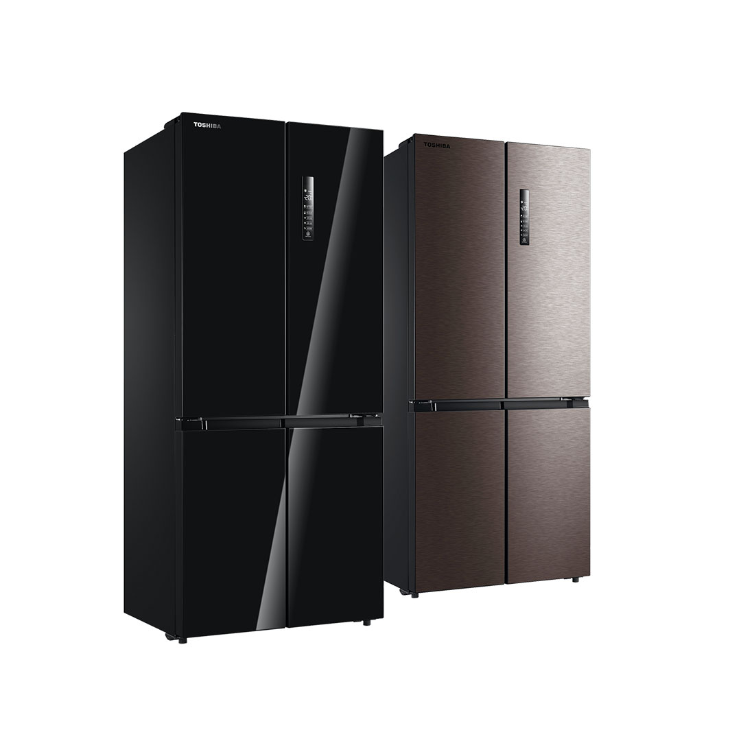 TOSHIBA 556L Multi Doors Dual Inverter Refrigerator  GR-RF610WE-PGY[22]  / GR-RF610WE-PMY(37) | Compressor and Fan Inverter | Dual Cooling | Refrigerator with 2 Year Warranty