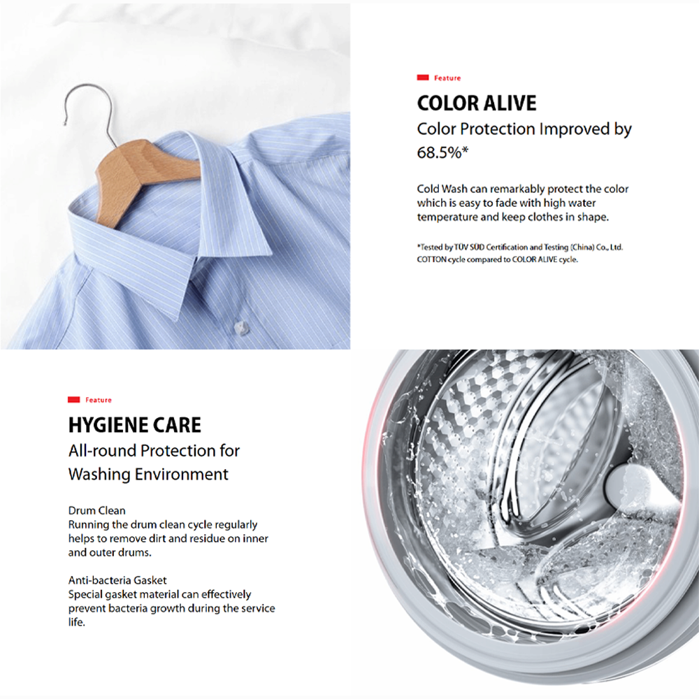 TOSHIBA 13KG AROMA+ Front Load Origin Inverter Washing Machine TW-T21BU140UWM(MG) | AROMA+ - 200% Extra Fragrance | AI Smart