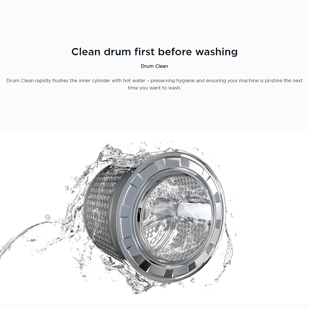 TCL 10KG Steam Front Load Inverter Washing Machine TWF100-MP6B | Inverter Motor | Steam Wash | Heat Sterilization | 2  Year General Warranty   3  Year Panel Warranty  10 Year Motor Warranty