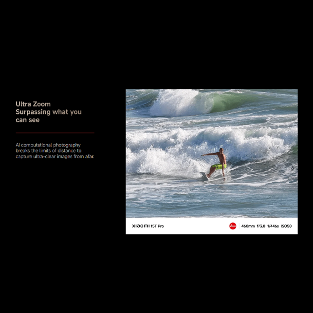 Xiaomi 15T Pro | MediaTek Dimensity 9400+ | 90W wired and 50W wireless HyperCharge | Leica 5x Pro telephoto, Spotlight Photography