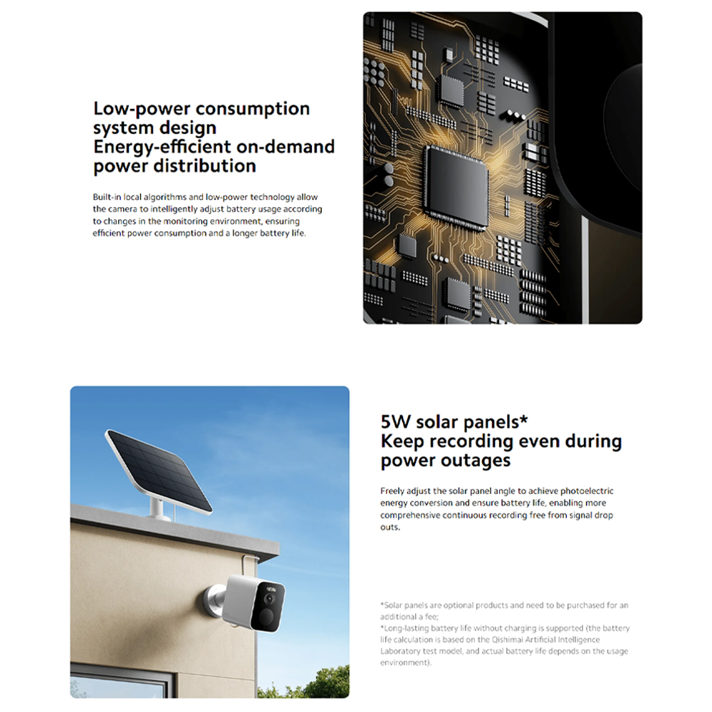 Xiaomi 2500P Outdoor Camera BW500 MJSXJ06BY | 6-month durable battery | 2.5K full-colour night vision