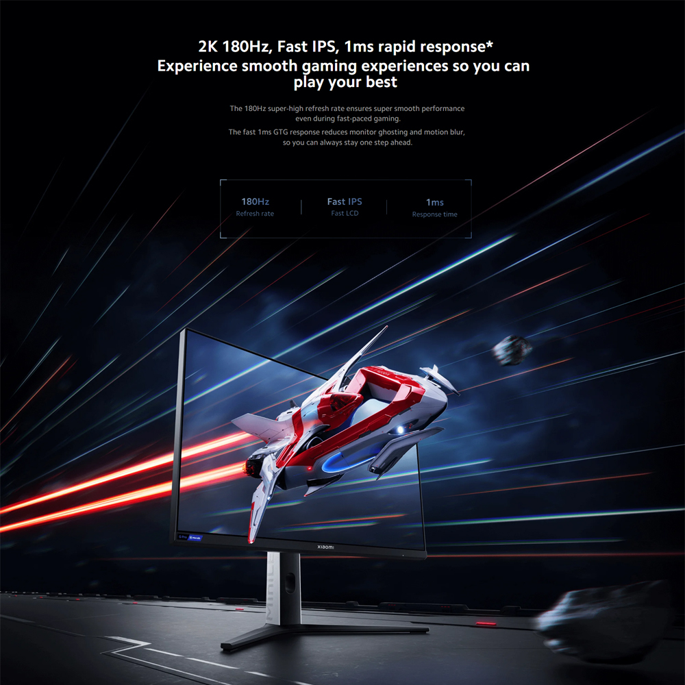 Xiaomi Mini LED Gaming Monitor G Pro 27i | 180Hz high refresh rate | Clear and bright picture | 1152-zone Mini LED