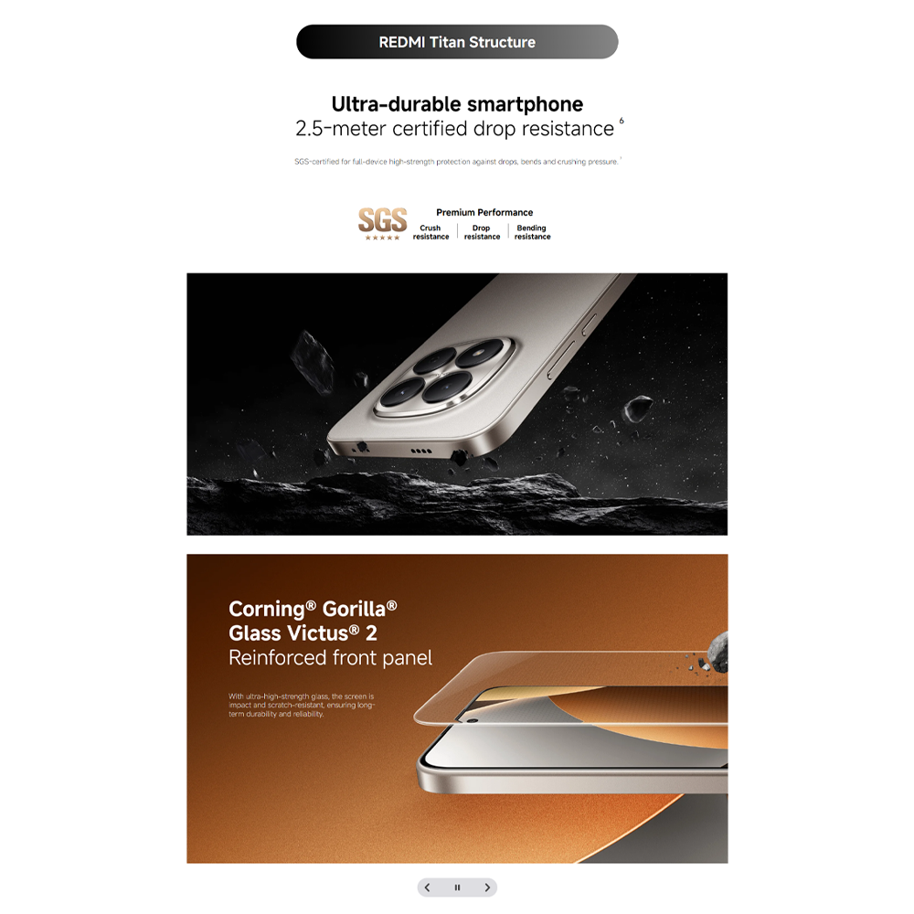 Xiaomi REDMI Note 15 Pro 5G 8GB+256GB/8GB+512GB | 6.83", AMOLED | 200MP Rear Camera | Mediatek Dimensity 7400 Ultra (4 nm) | Android 15, HyperOS 2 | Li-Po 6580mAh