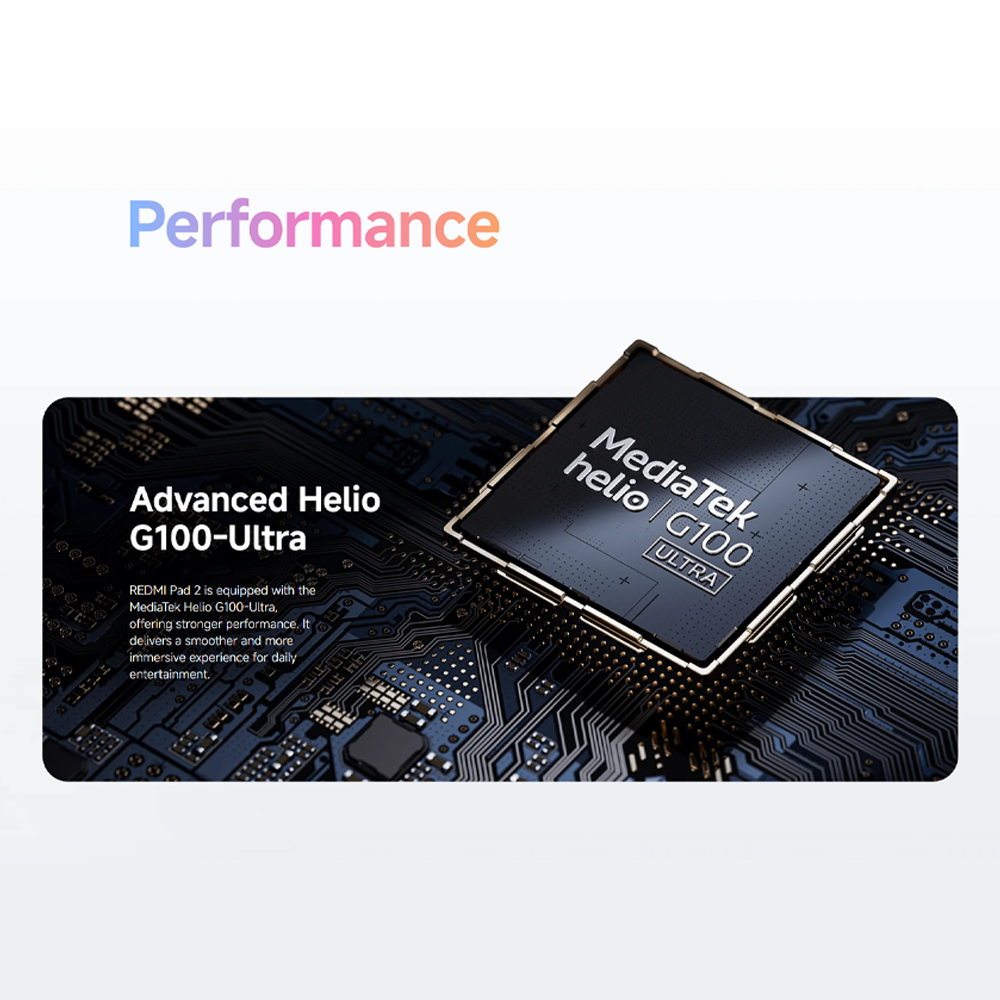 Xiaomi REDMI Pad 2 4GB+128GB | 11" 2.5K crystal-clear display | Advanced Helio G100-Ultra |  9000mAh