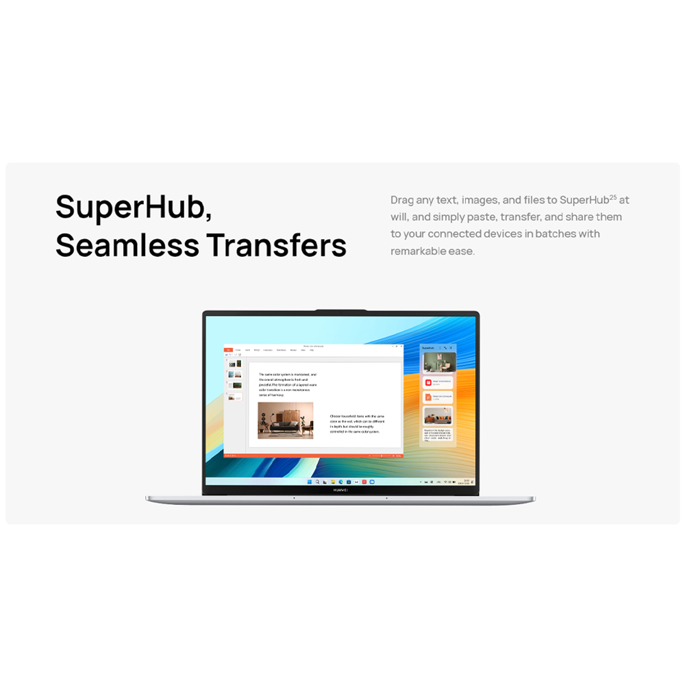 Huawei MateBook D16 2024  Laptop 53013XAN | 16" Eye Comfort HUAWEI FullView Display | Numeric Keypad | High Performance Intel | 1  Year General Warranty