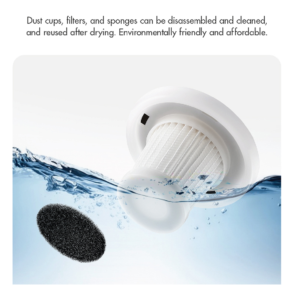 Gaabor 500W Stick Vacuum cleaner | VCW14M-WH01B | Stainless Steel Handle | New Filtration System