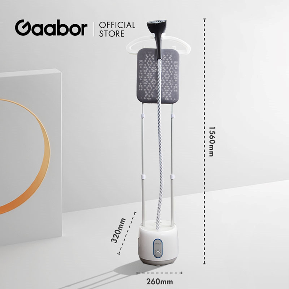 Gaabor 2000W Garment Steamer GS2000M-WH04A | Multi-Speed Steam Adjustment | Easy switching | Oversized water tank | 1  Year General Warranty