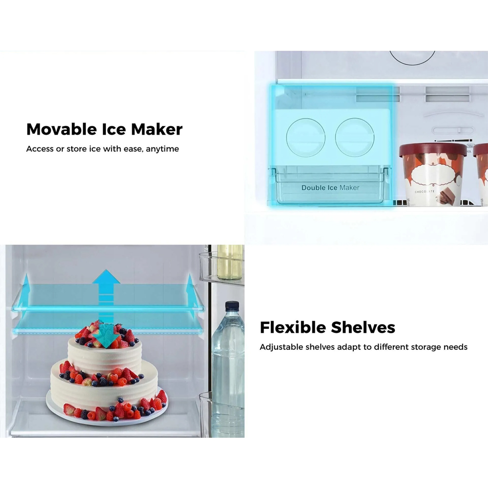 HAIER 418L/458L 2 Doors Top Mount Twin Inverter Refrigerator HRF-IT418XM(BE) / HRF-IT458XM(BE) | 5 Star Energy Saving Rating | Twin inverter | Chiller Box