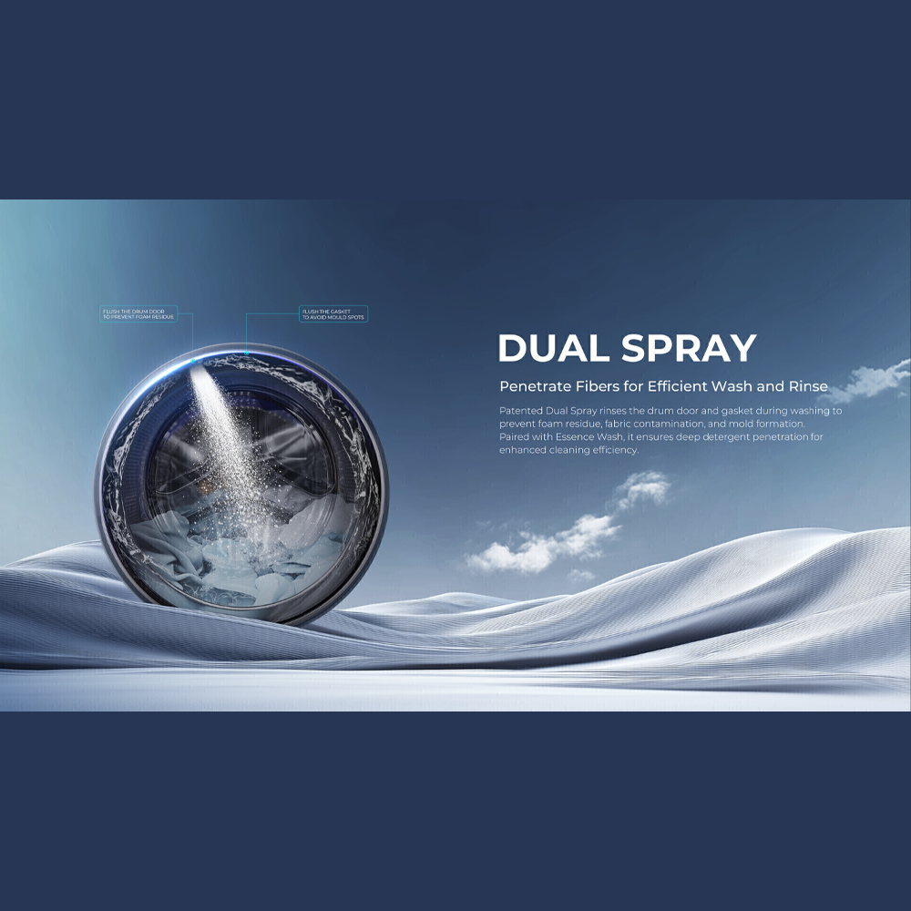 HAIER 14KG Color AI Inverter Front Load Washing Machine HW140-BP14367S8U1 | Wifi Control | Smart Wash |  5 Star Energy Saving Rating