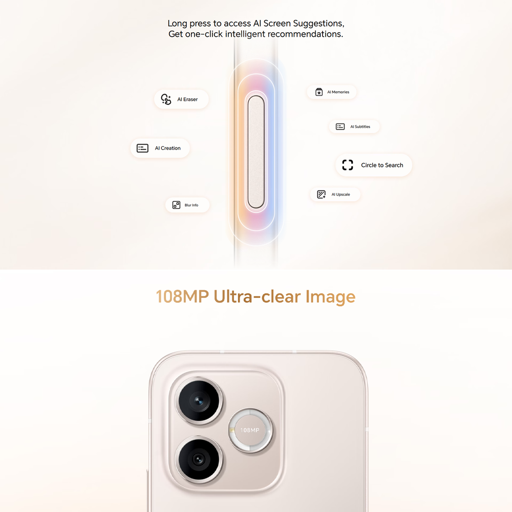 HONOR 600 Lite 12GB+256GB | 6.6 inch, AMOLED | 108MP Rear Camera | Mediatek Dimensity 7100 Elite (6 nm) | Android 16, MagicOS 10 | Li-Po 6520 mAh