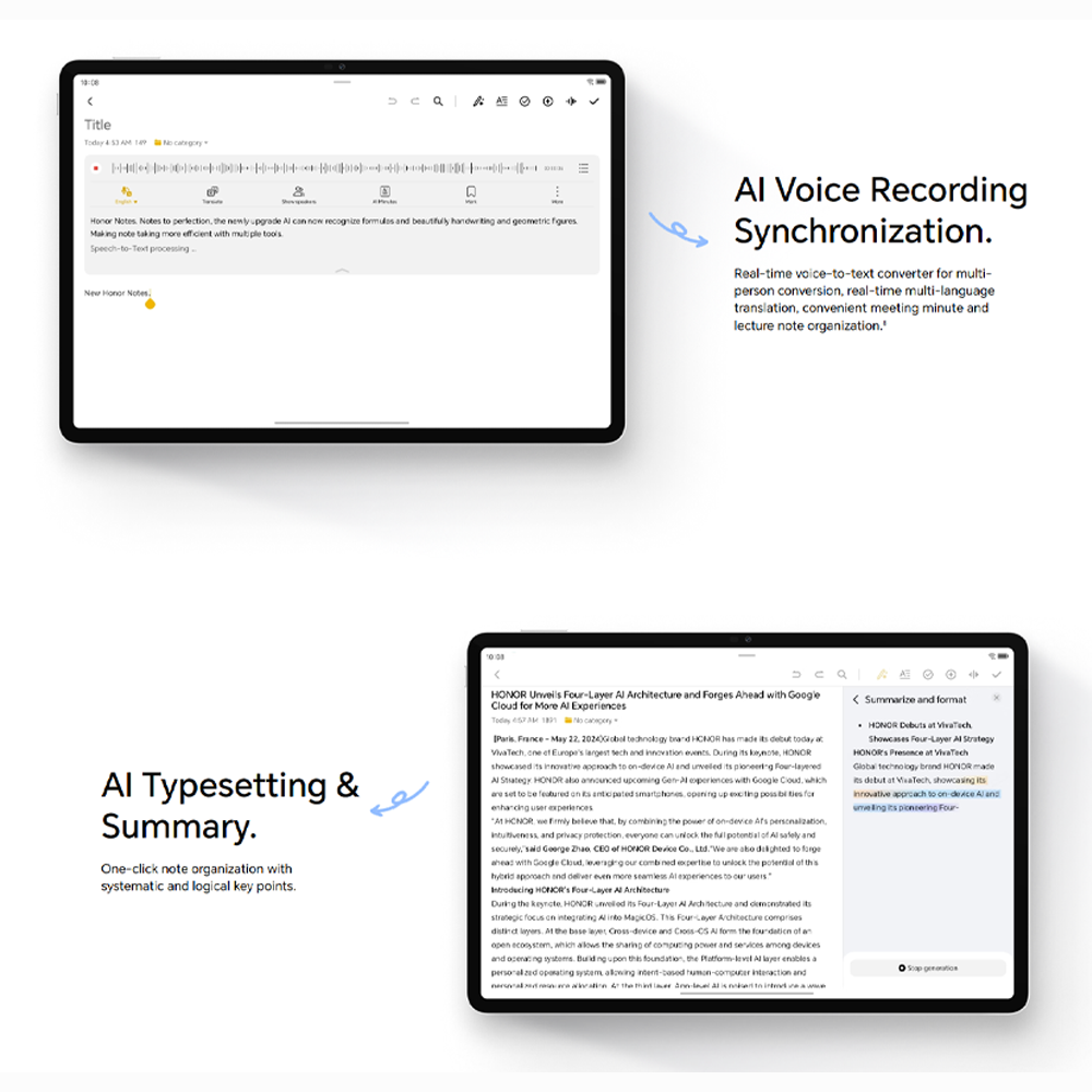 HONOR Pad V9 12GB+12GB+256GB | 11.5 inches | 13MP Camera | Mediatek Dimensity 8350 (4 nm) | Li-Po 10100mAh