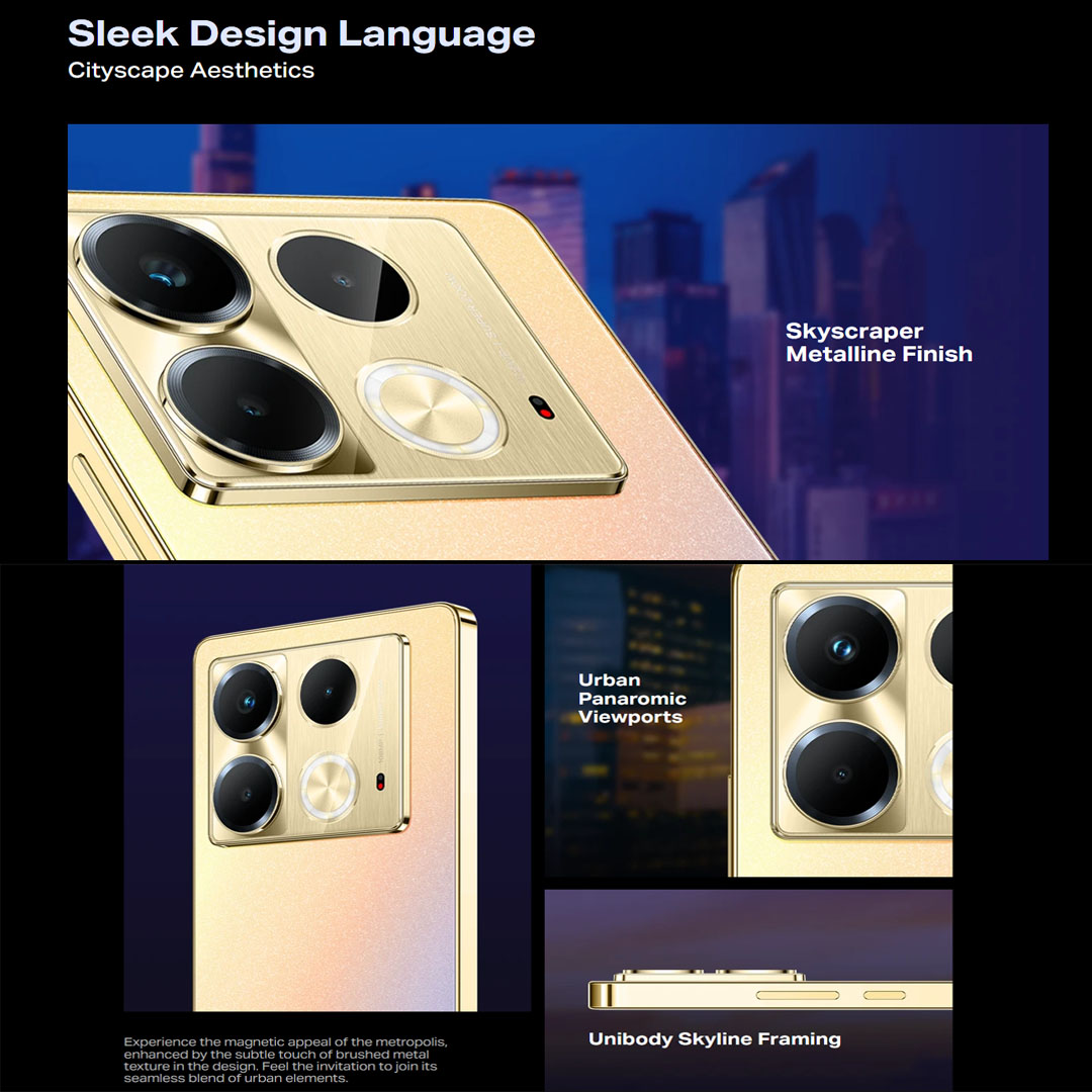 Infinix Note 40 8GB+256GB | Li-Po 5000mAh | 45W | 6.78 inches | Flexible AMOLED display | Mediatek Helio G99 Ultimate | Smartphone with 1 Year Manufacturer Warranty