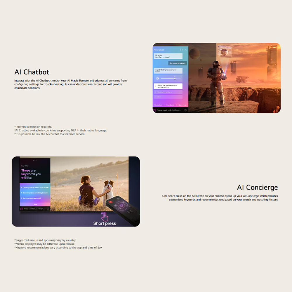 LG 48"/55"/65"/77"/83" 4K UHD OLED evo AI C5 Smart TV OLED48C5PSA|OLED55C5PSA|OLED65C5PSA|OLED77C5PSA|OLED83C5PSA | AI Processor 4K Gen8 | Dolby Vision / HDR10 / HLG