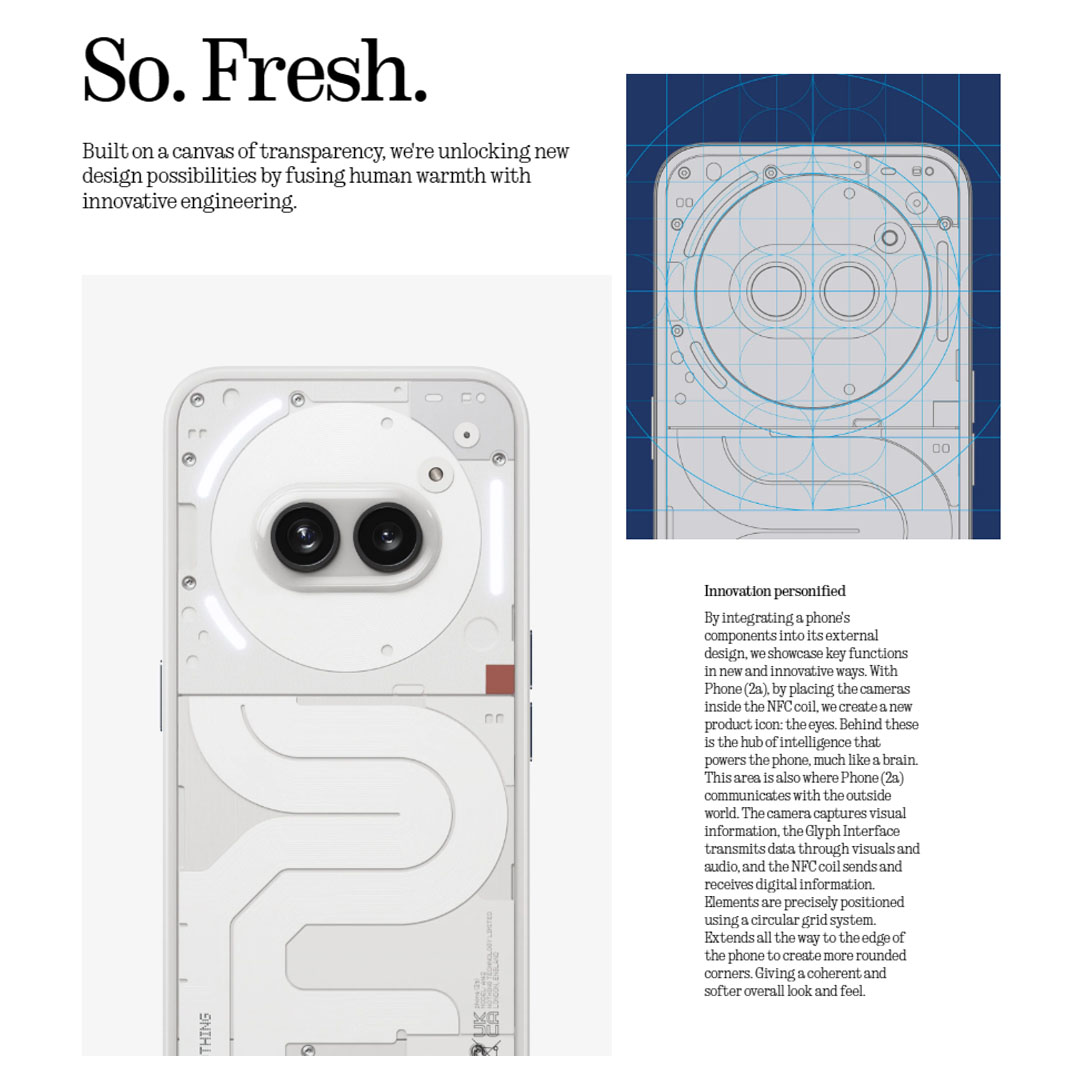 NOTHING Phone (2a) 12GB+256GB | Dual 5G | Hybrid Co-Existance 2.0 | 5000 mAh Battery | Smartphone with 1 Year Warranty