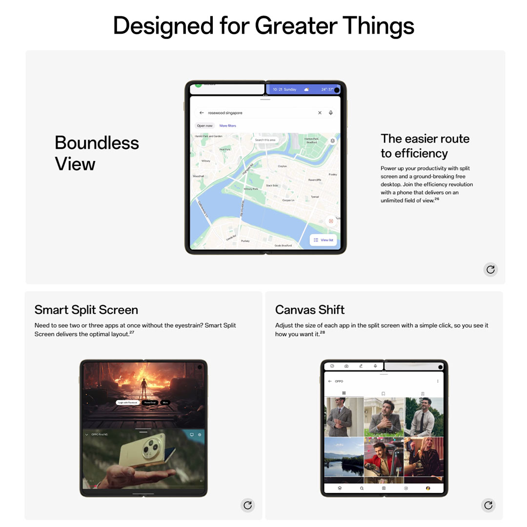 (Pre-Order till 27.10.2023) OPPO Find N3 16GB+512GB | 7.82" LTP03 OLED | 64MP Main Camera | 4805mAh Battery | NFC | Smartphone with 1 Year Warranty
