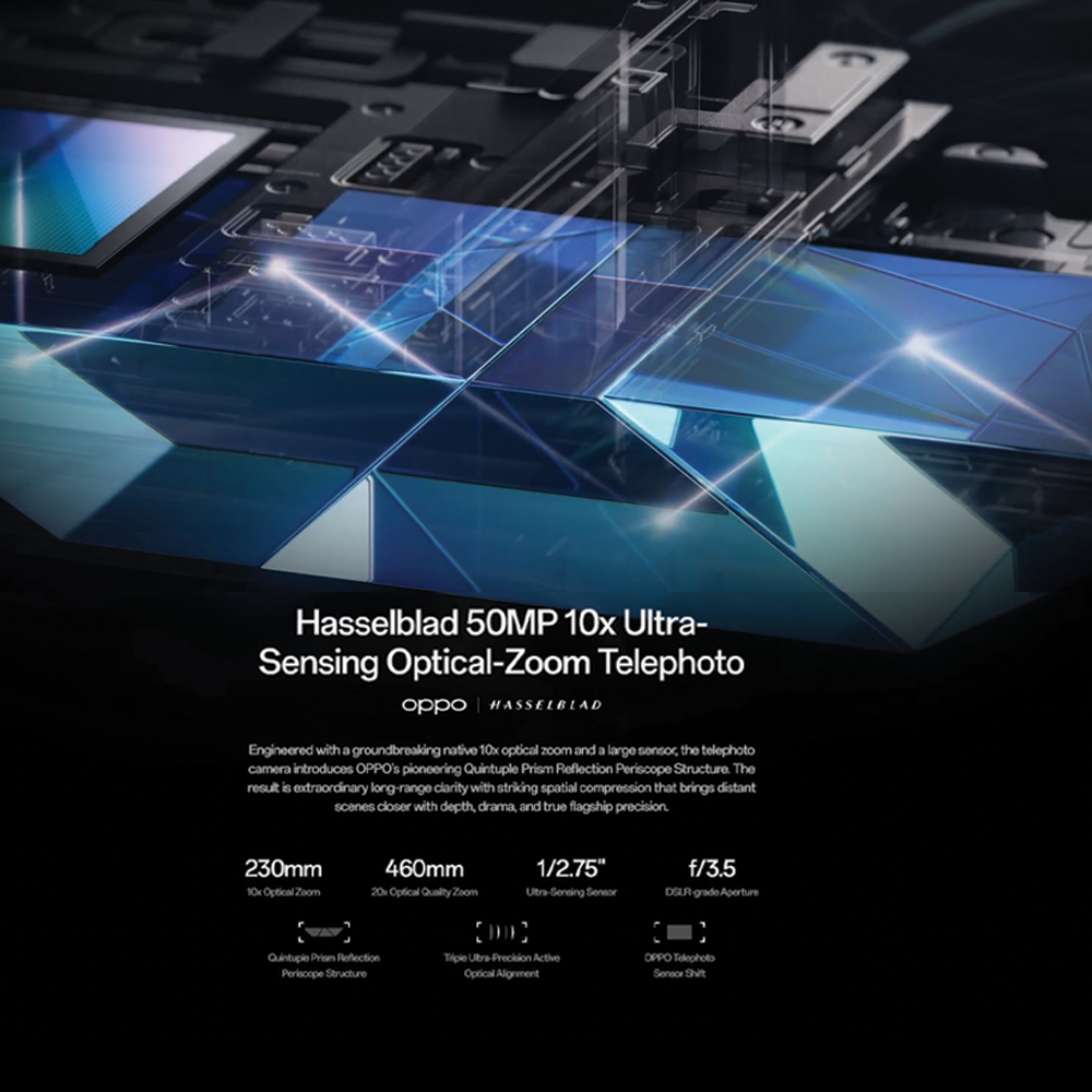 OPPO Find X9 Ultra 12GB+512GB/ 16GB+1TB | 6.82inch, LTPO AMOLED | 200MP Rear Camera | Qualcomm SM8850-AC Snapdragon 8 Elite Gen 5 (3 nm) | 7050mAh, Fast charging 100W wired