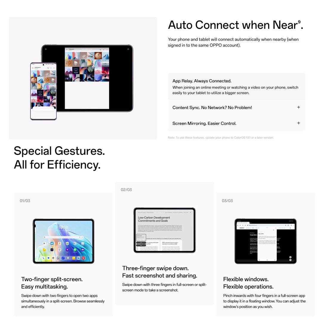 (Pre-Order till 27.10.2023) OPPO Pad 2 8GB+256GB | 11.61" Display | 7:5ReadFit Screen | 13MP Camera | 9510mAh Battery | Tablet with 1 Year Warranty