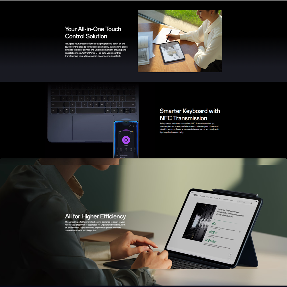 OPPO Pad 3 Pro | Snapdragon® 8 Gen 3 | 12.1" 3K ReadFit Screen | 67W SUPERVOOC Fast Charging