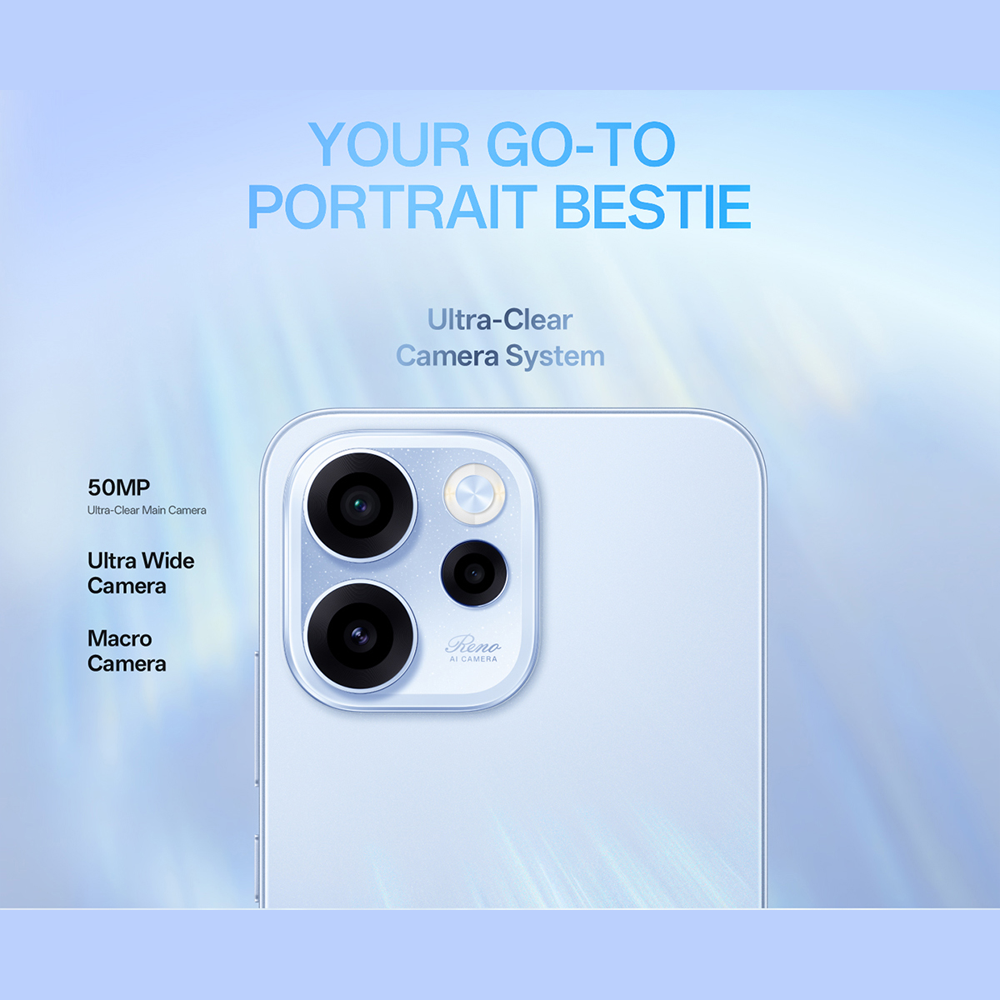 OPPO Reno15 F 5G 8GB+256GB / 12GB+256GB | 6.57 inch | 50MP Rear Camera | Qualcomm SM6450 Snapdragon 6 Gen 1 (4 nm) | Android 16, ColorOS 16 | Li-Po 7000 mAh, 80W wired