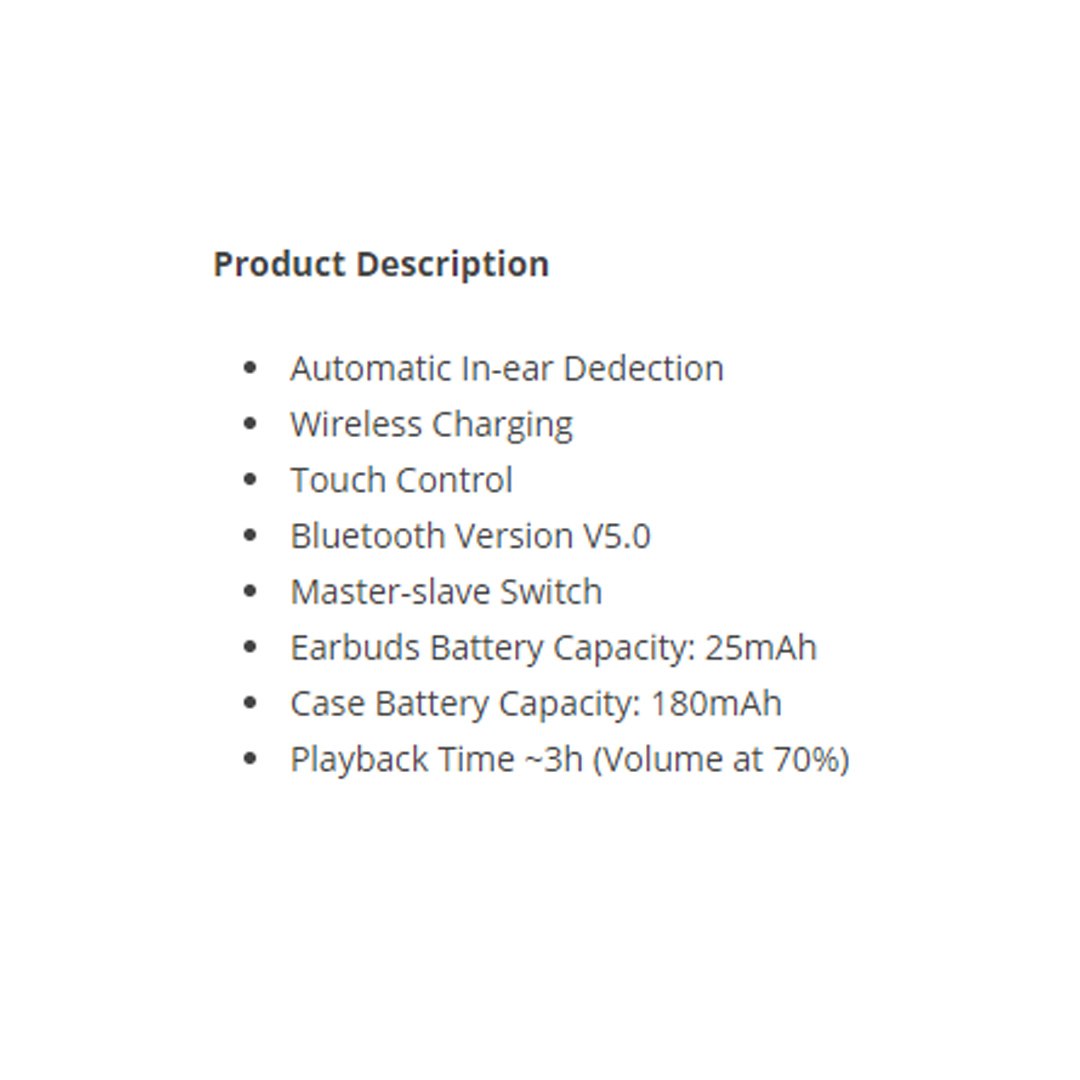 RIVERSONG Air X7 Ultra TWS Earbuds | Stereo Sound | Touch Control | Bluetooth 5.0 | Wireless Charging | In-ear Detection | Earbuds with 1 Year Warranty