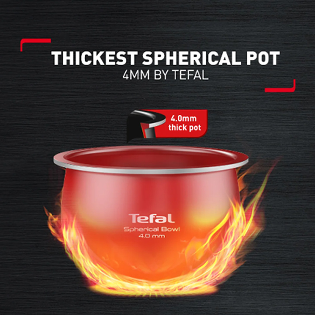 Tefal 1.8L Delirice Plus Fuzzy Logic Rice Cooker RK776B | 14 Cooking Programs | 12-hour Keep Warm Feature | Touch Screen Control Panel | Cooker with 2 Year Warranty