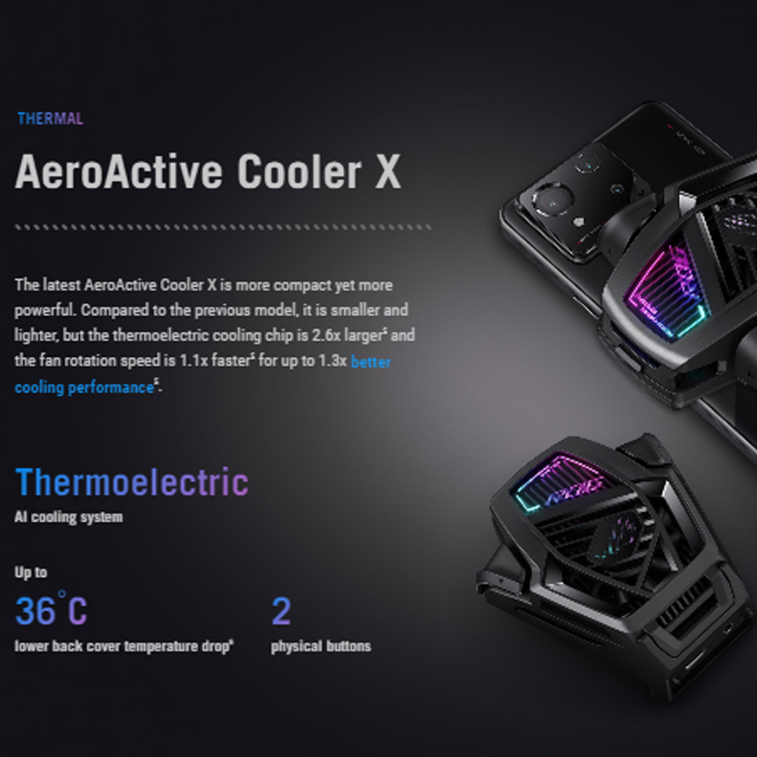 ASUS ROG Phone 8 12GB+256GB | Macro Camera | AeroActive Cooler X | Gaming Phone | Smartphone with 1 Year Warranty