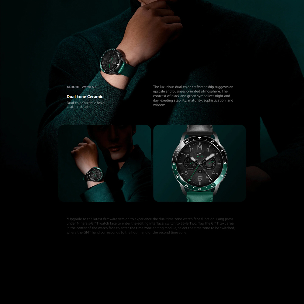 Xiaomi Watch S3 | Interchangeable  Bezel Design | Upgraded All-Round Health Monitoring | 1.43" Large AMOLED Display | 1  Year General Warranty