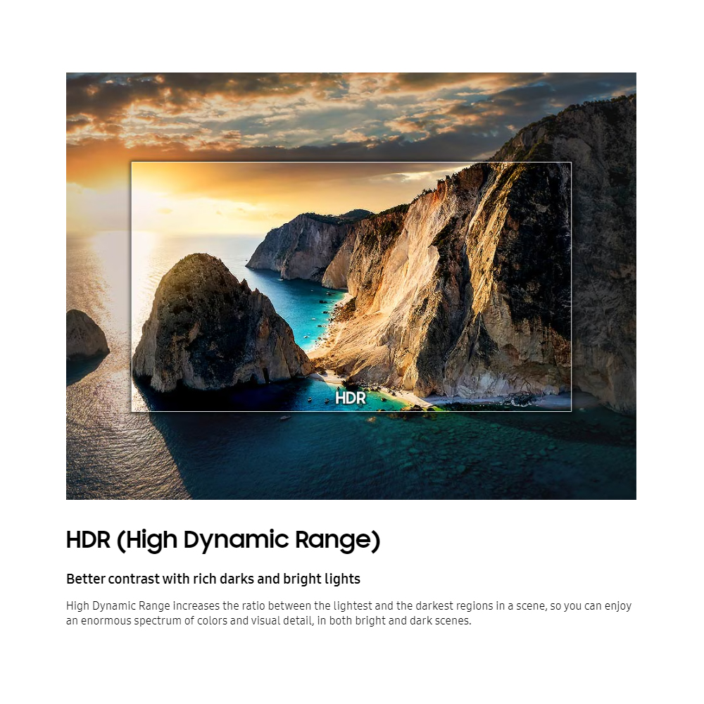 SAMSUNG 55"/65"/75" Crystal 4K UHD Smart TV UA55DU8000KXXM/UA65DU8000KXXM/UA75DU8000KXXM | AirSlim | 4K Upscaling