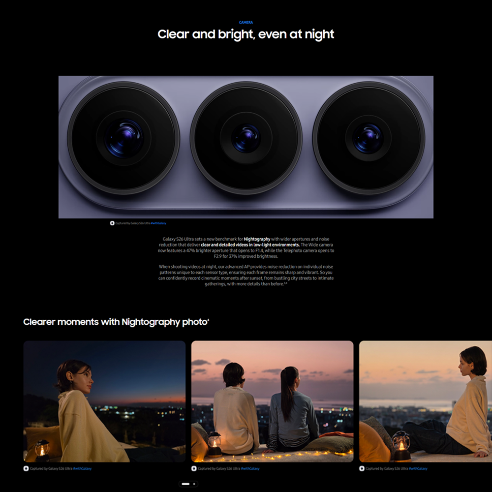 SAMSUNG Galaxy S26 Ultra 12GB+256GB/ 12GB+512GB/ 16GB+1TB | 6.9 inches | 200MP Rear Camera | Li-Ion 5000 mAh | Android 16, One UI 8.5 | Qualcomm SM8850-AC Snapdragon 8 Elite Gen 5 (3 nm)