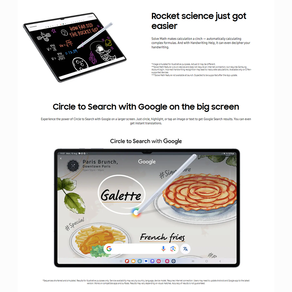SAMSUNG Galaxy Tab S10+ 5G | Dynamic AMOLED 2X | Mediatek Dimensity 9300+ | 10090 mAh Battery